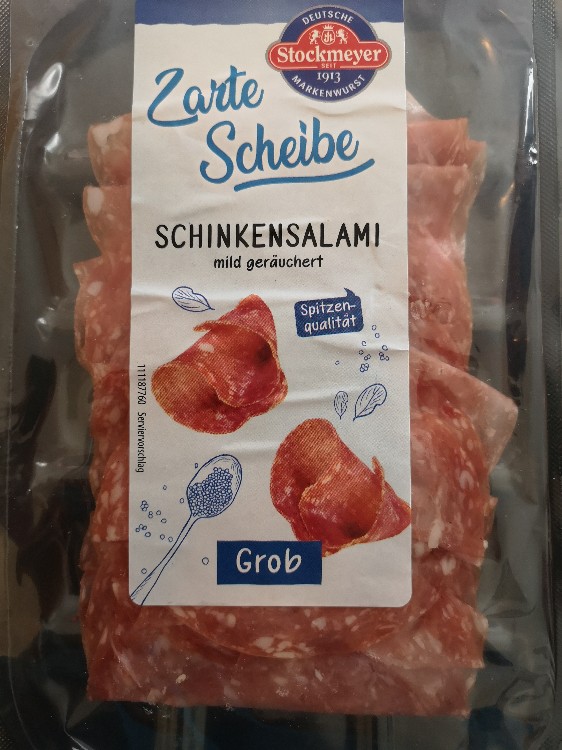 Zarte Scheibe Schinkensalami, mild geräuchert, grob von Carry7 | Hochgeladen von: Carry7