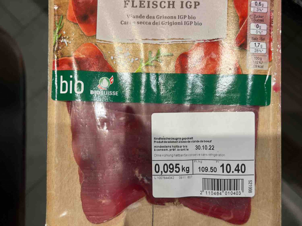 Bio Bündnerfleisch IGP, Coop Naturaplan von Mirjhari | Hochgeladen von: Mirjhari