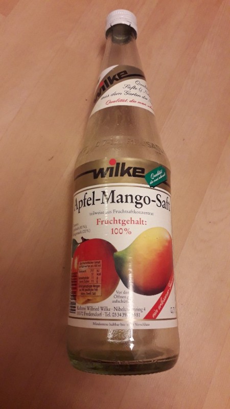 Apfel-Mango-Saft, Fruchtgehalt 100% von trenQuo | Hochgeladen von: trenQuo