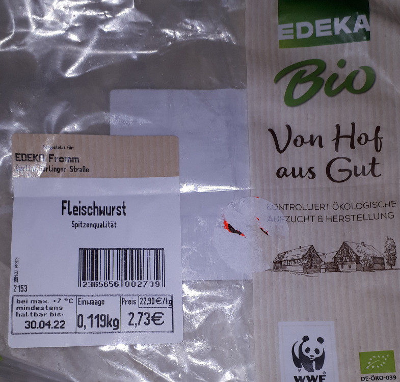 Bio Fleischwurst, Schweinefleisch von Enomis62 | Hochgeladen von: Enomis62