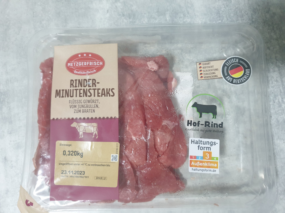 Rinder-Minutensteaks, Flüssig gewürzt, vom Jungbullen, zum Brate | Hochgeladen von: achilleustheone