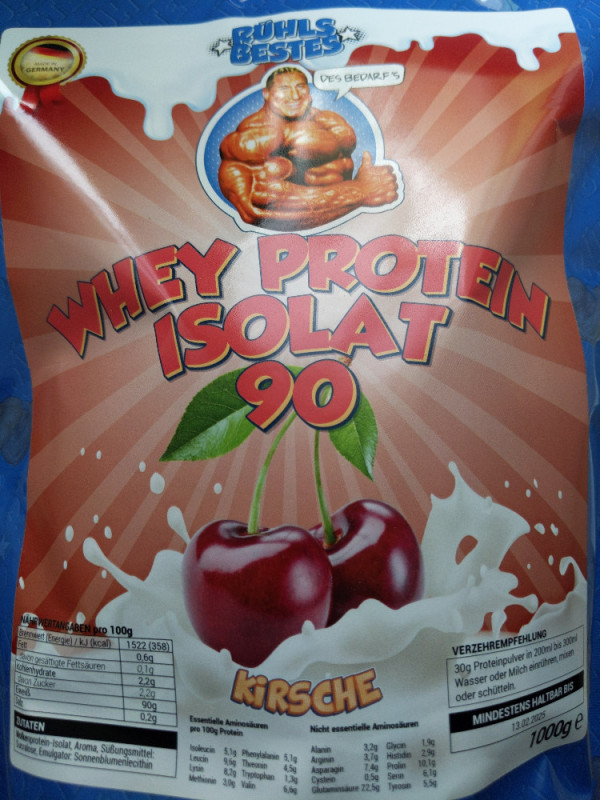 Rühls Bestes Whey Protein Isolat 90, Kirsche von MachBu | Hochgeladen von: MachBu