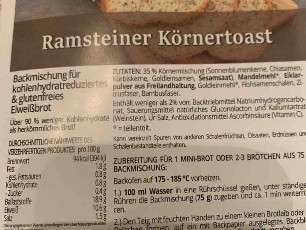 Ramsteiner Körnertoast, pro 100g Brot von SaschaBlack | Hochgeladen von: SaschaBlack