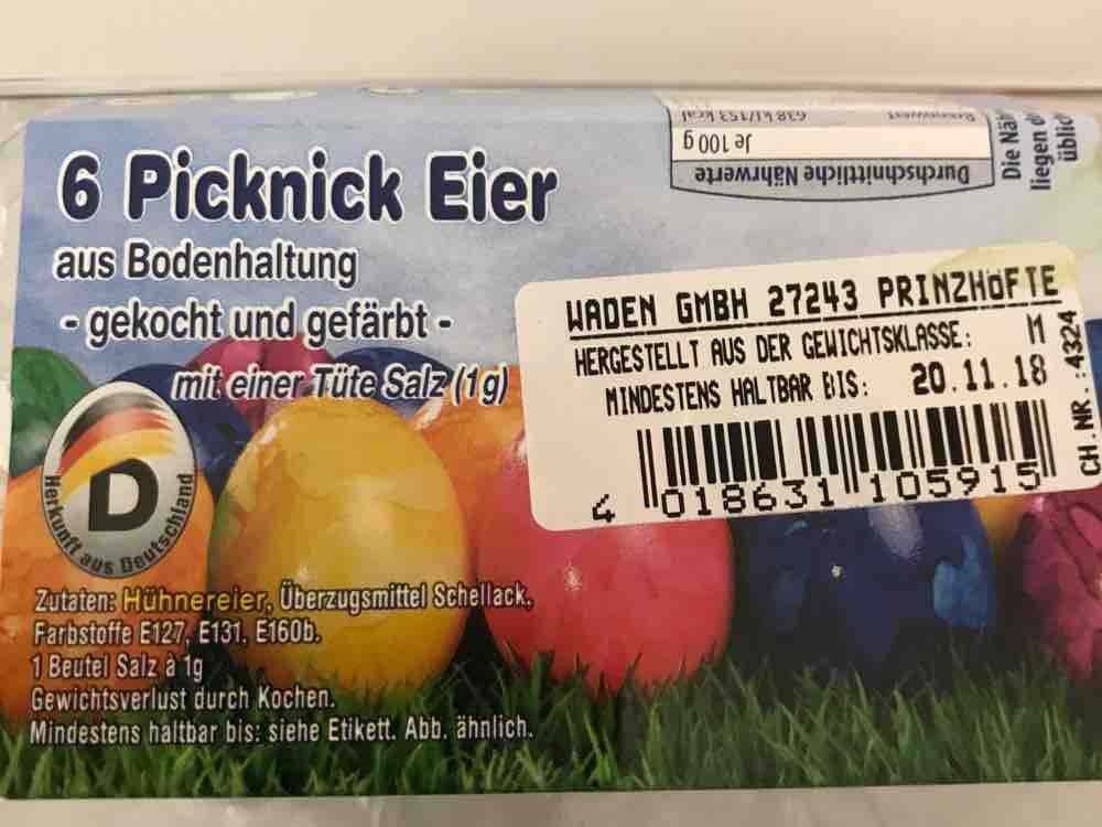 Diverse, 6 Picknick Eier Kalorien - Eier - Fddb