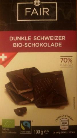 Dunkle Schweizer Bio-Schokolade 70 % | Hochgeladen von: lgnt