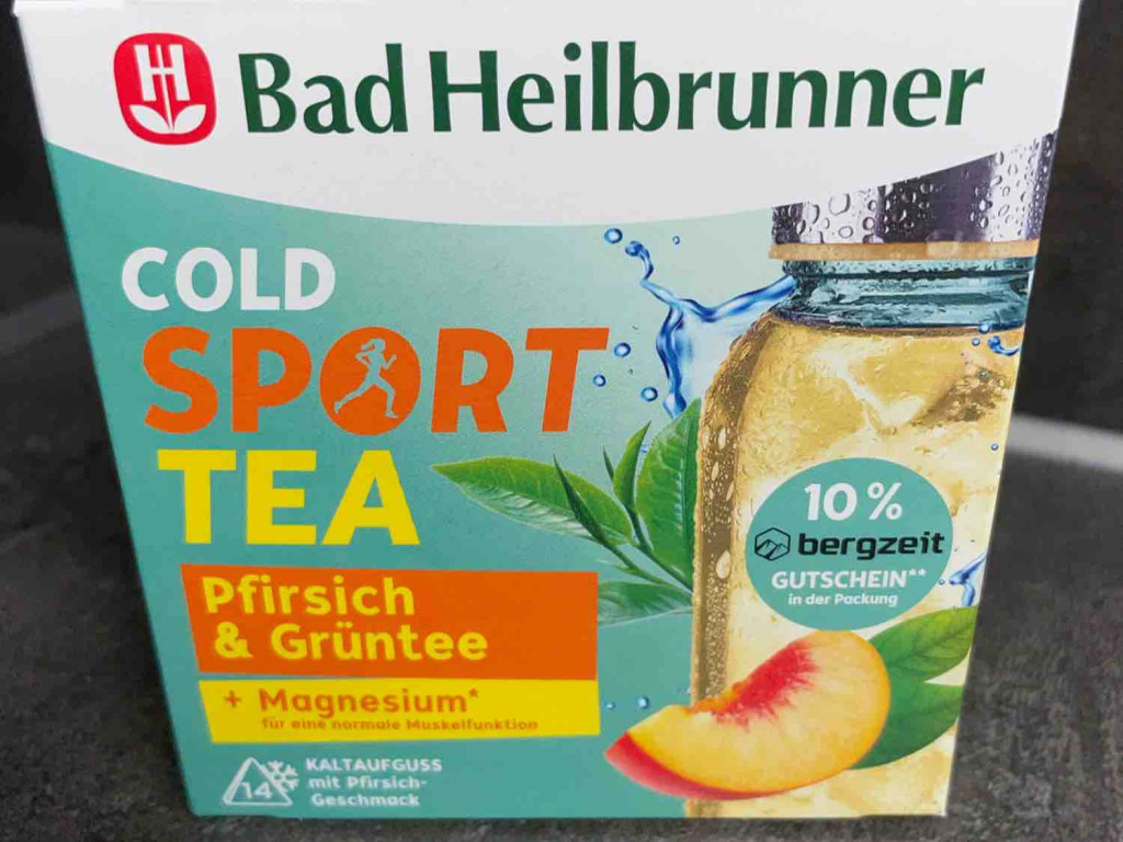 Cold Sport Tea, Pfirsich & Grüntee mit Magnesium von Elli Gi | Hochgeladen von: Elli Girl