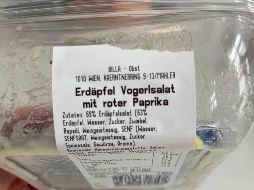 Erdäpfel Vogerlsalat mit roter Paprika von WDennig | Hochgeladen von: WDennig