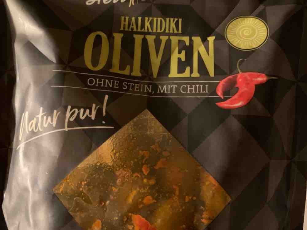 Halkidiki Oliven, ohne Stein, mit Chili von Vivi | Hochgeladen von: Vivi