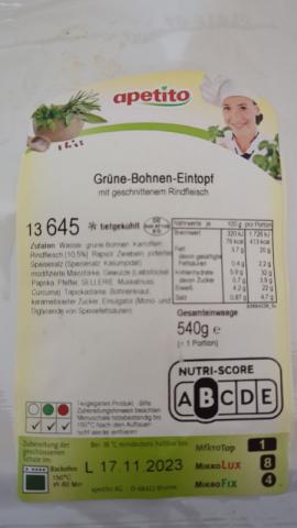 Grüne-Bohnen-Eintopf, mit geschnitten Rindfleisch von Roecky | Hochgeladen von: Roecky