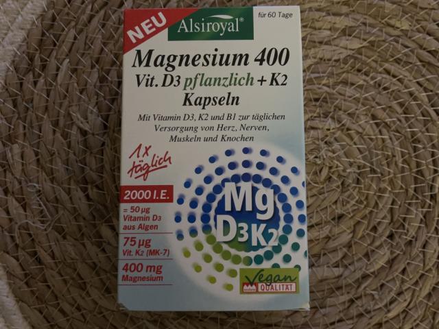 Alsiroyal Kapseln Mg400, Vit D+K2+B1, Fett <0,5g von ChristienD | Hochgeladen von: ChristienD