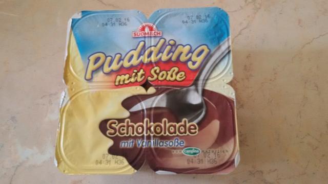 Pudding Schokolade mit Vanillasoße, Südmilch/Campina | Hochgeladen von: jana74