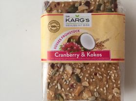 Kalorien Fur Dr Karg S Knackebrot Cranberry Und Kokos Neue Produkte Fddb