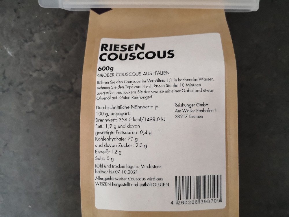 reishunger Riesen Couscous von benarnold | Hochgeladen von: benarnold