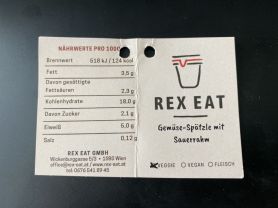 Rex Eat: Gemüse-Spätzle mit Sauerrahm | Hochgeladen von: chriger