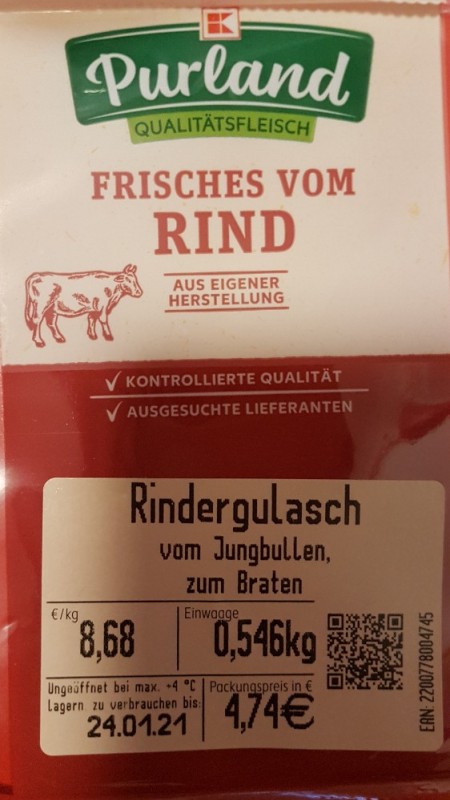 Rindergulasch, vom Jungbullen von Tina65 | Hochgeladen von: Tina65