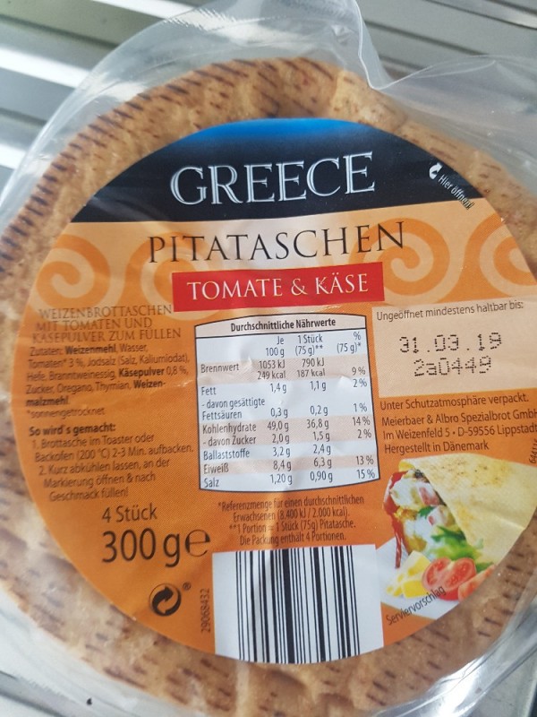 Greece Pitataschen Tomate & Käse von Campbell | Hochgeladen von: Campbell