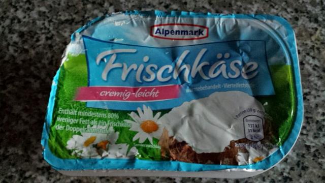 Alpenmark (Aldi) Frischkäse , cremig leicht | Hochgeladen von: Maqualady