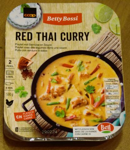Red Thai Curry mit Poulet Gemüse an Sauce, Betty Bossi. Coop  | Hochgeladen von: aoesch