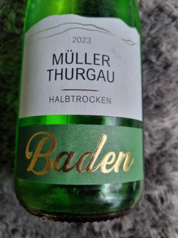 Müller Thurgau, Halbtrocken Baden von Nessikatze | Hochgeladen von: Nessikatze