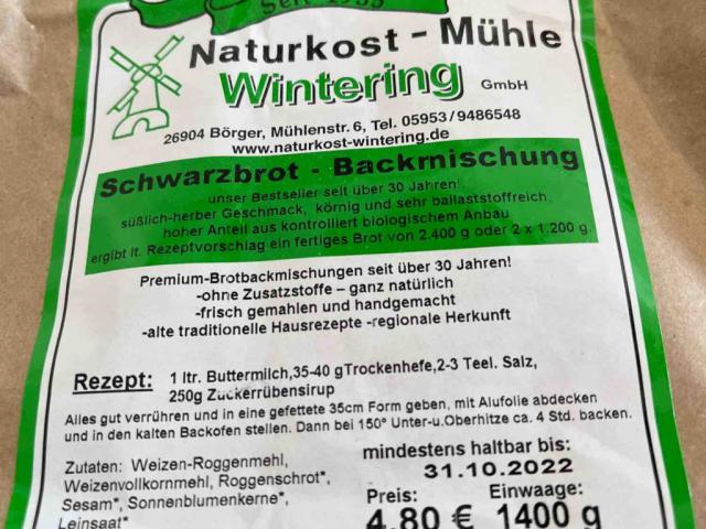 Schwarzbrot-Backmischung von MARO. | Hochgeladen von: MARO.