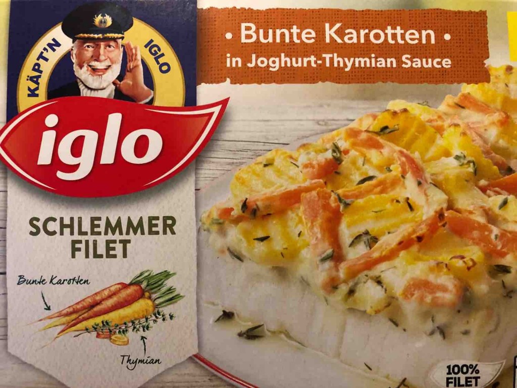 Iglo Schlemmer Filet, Bunte Karotten in Joghurt-Thymian Sauce vo | Hochgeladen von: aflng965