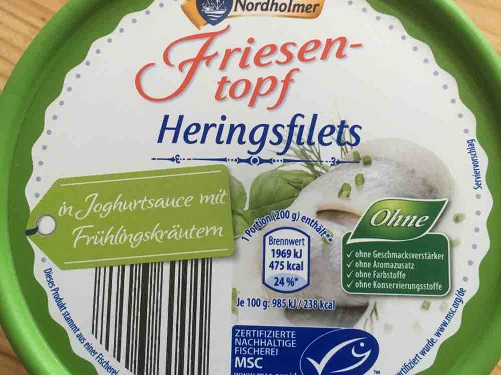 Nordholmer Friesen Topf, Heringsfilets in Joghurtsoße mit Garten | Hochgeladen von: stefanhollmann
