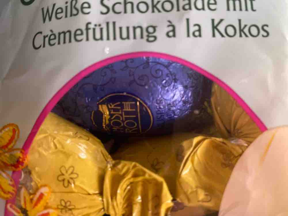 Gefüllte Eier, Weiße Schokolade mit Crèmefüllung à la Kokos von  | Hochgeladen von: MNGG