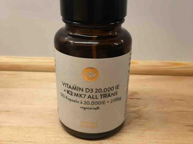 Vitamin D, +K2 MK7 ALL TRANS 200ug 20.000IE von Maceronia | Hochgeladen von: Maceronia