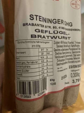 Geflügel-Bratwurst, Geflügel | Hochgeladen von: Sven202