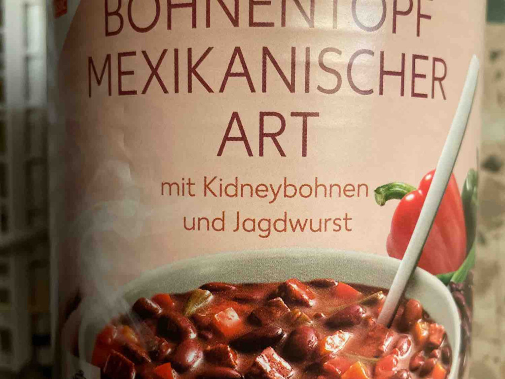 Bohneneintopf Mexikanischer Art, mit Kidneybohnen und Jagdwurst  | Hochgeladen von: Quinntar