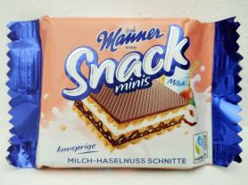 Manner - Snack: minis, knusprige Milch-Haselnuss Schnitte | Hochgeladen von: micha66/Akens-Flaschenking Manner - Snack: minis, knusprige Milch-Haselnuss Schnitte | Hochgeladen von: micha66/Akens-Flaschenking