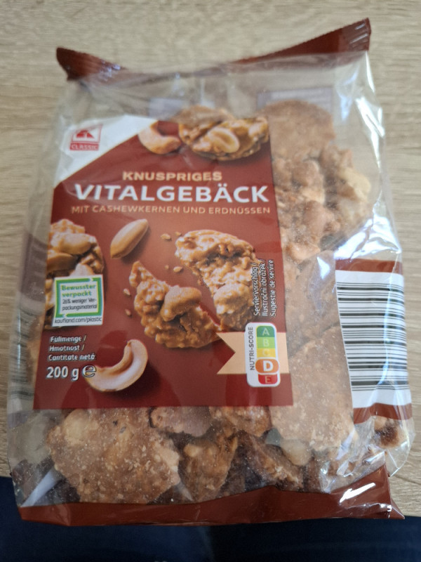 Knuspriges Vitalgebäck mit Cashewkernen und Erdnüssen von Tina M | Hochgeladen von: Tina Meyer