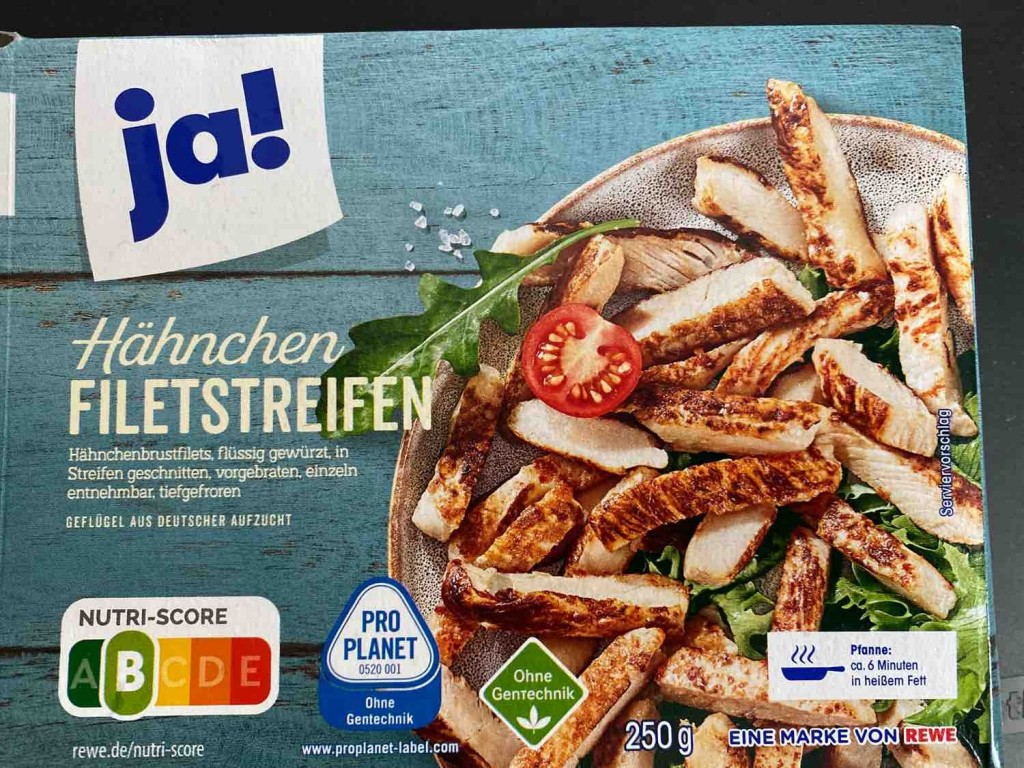 ja!, Hähnchen Filetstreifen Kalorien Neue Produkte Fddb
