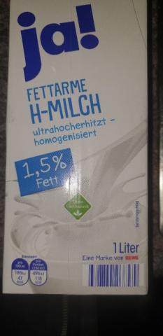 Ja! FETTARME H-MILCH 1,5% Fett, ultrahocherhitzt-homogenisiert v | Hochgeladen von: jessicaterrorzic742