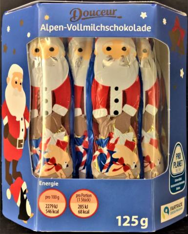 Alpen-Vollmilchschokolade, Mini-Weihnachtsmänner | Hochgeladen von: wertzui