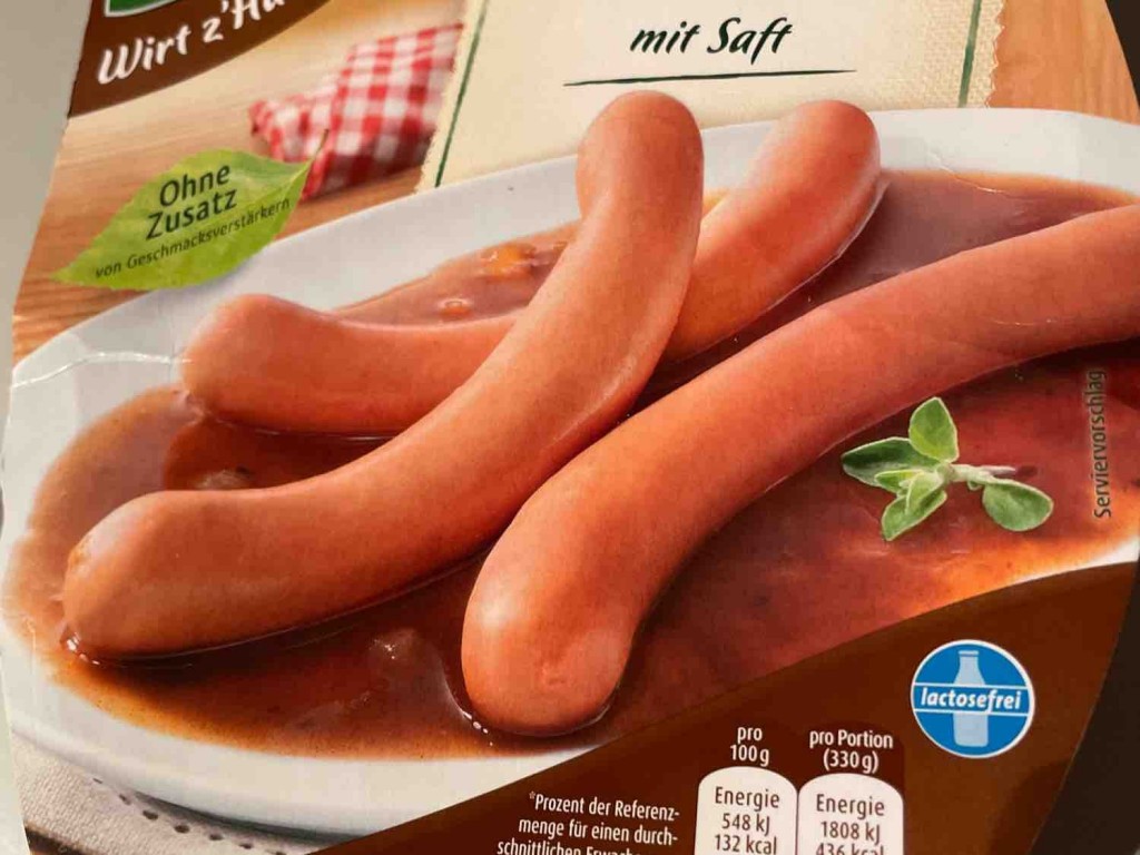 Chef Menü Frankfurter Würstel mit Saft, ohne Zusatz von Geschmac | Hochgeladen von: gabrielaraudner758