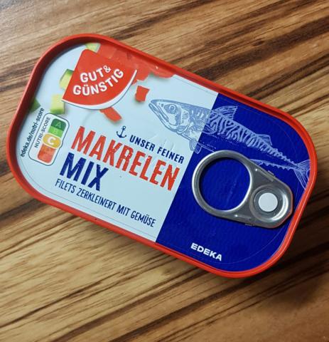 Makrelen-Mix Edeka Gut&Günstig, mit Gemüse | Hochgeladen von: Rallenta