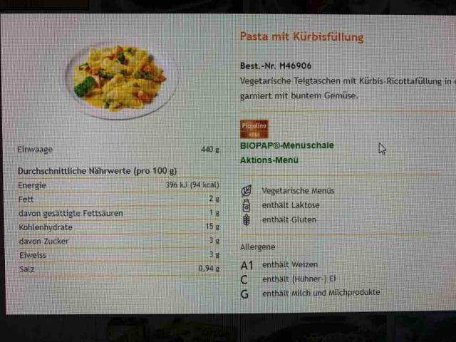 Pasta mit Kürbisfüllung von Baba174 | Hochgeladen von: Baba174