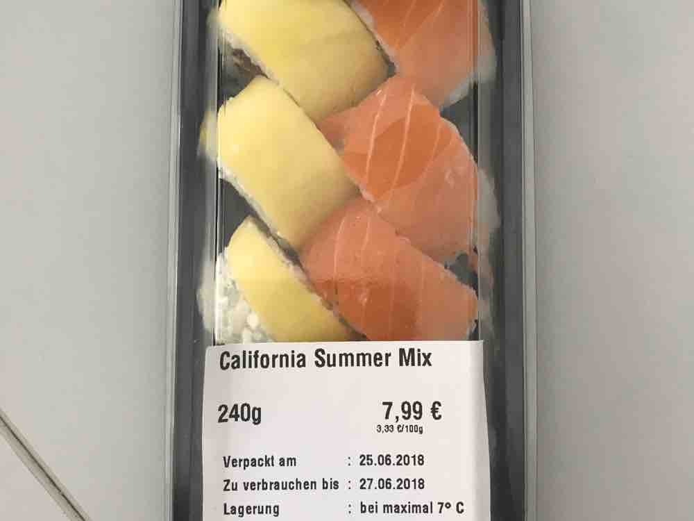 Sushi California Summer Mix, Lachs, Surimi, Tamago, Inari, Avoca | Hochgeladen von: alfay111