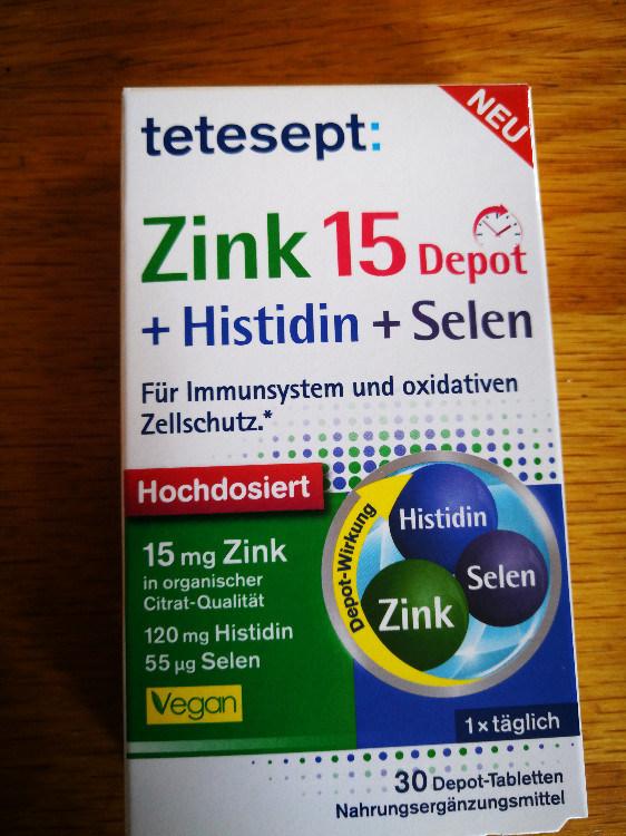 Zink 15 Depot + Histidin + Selen, (1 Tab. = 0.5g) von masterki | Hochgeladen von: masterki