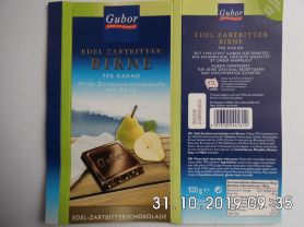 Schokolade, Milde Zartbitterschokolade mit Birne, 70% Kakao | Hochgeladen von: TiggerV