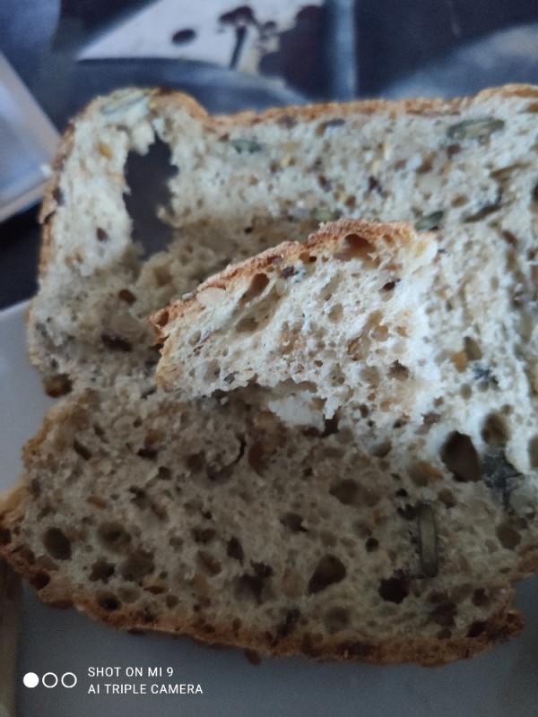 Dinkel-Roggen-Brot, mit Chia- und Hanfsamen von Roman Allgoewer | Hochgeladen von: Roman Allgoewer
