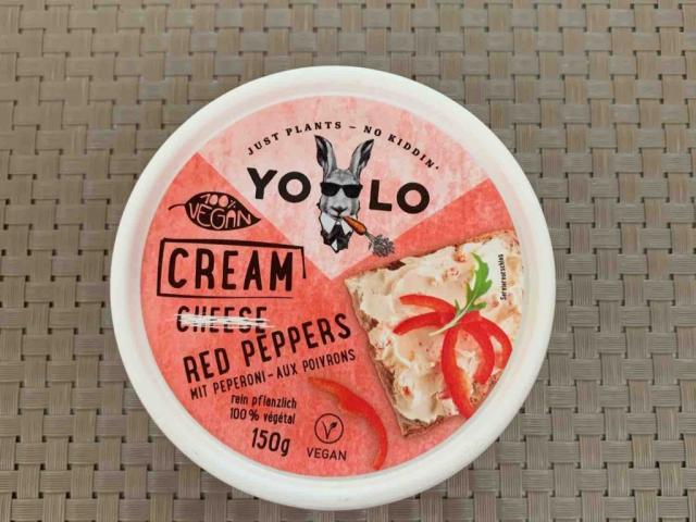 Cream Red Peppers, Yolo vegan cheese cream with red peppers by S | Uploaded by: Szilvi