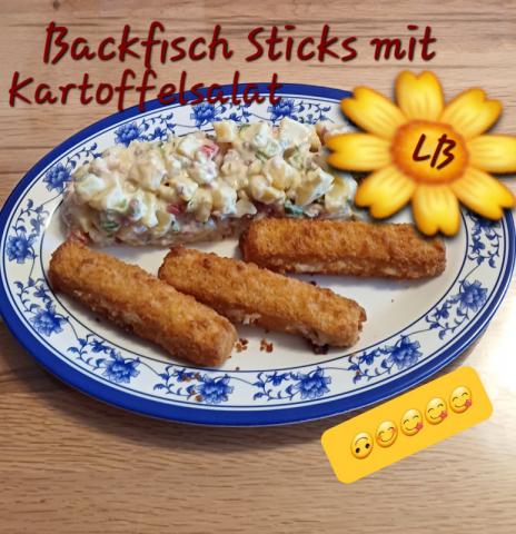 Backfisch mit Kartoffelsalat und Remoulade | Hochgeladen von: Muckelchen2407