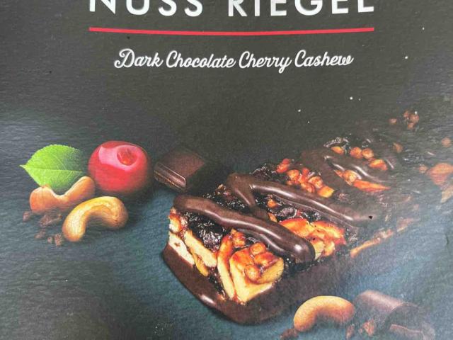 Nuss Riegel  Dark Chocolate Cerry Cashew, 775kj 186 kca by vivis | Uploaded by: vivisophiiiie