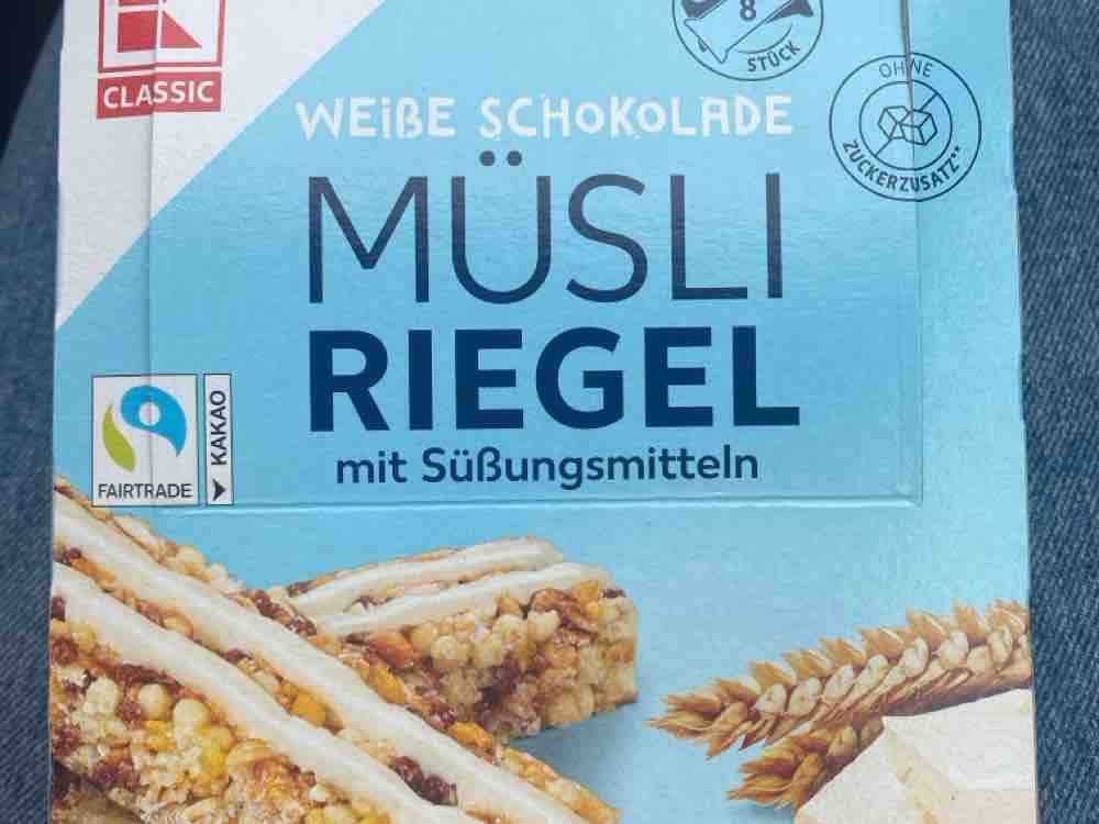 Müsli Riegel Weiße Schokolade, mit Süßungsmitt von BliniPanini | Hochgeladen von: BliniPanini