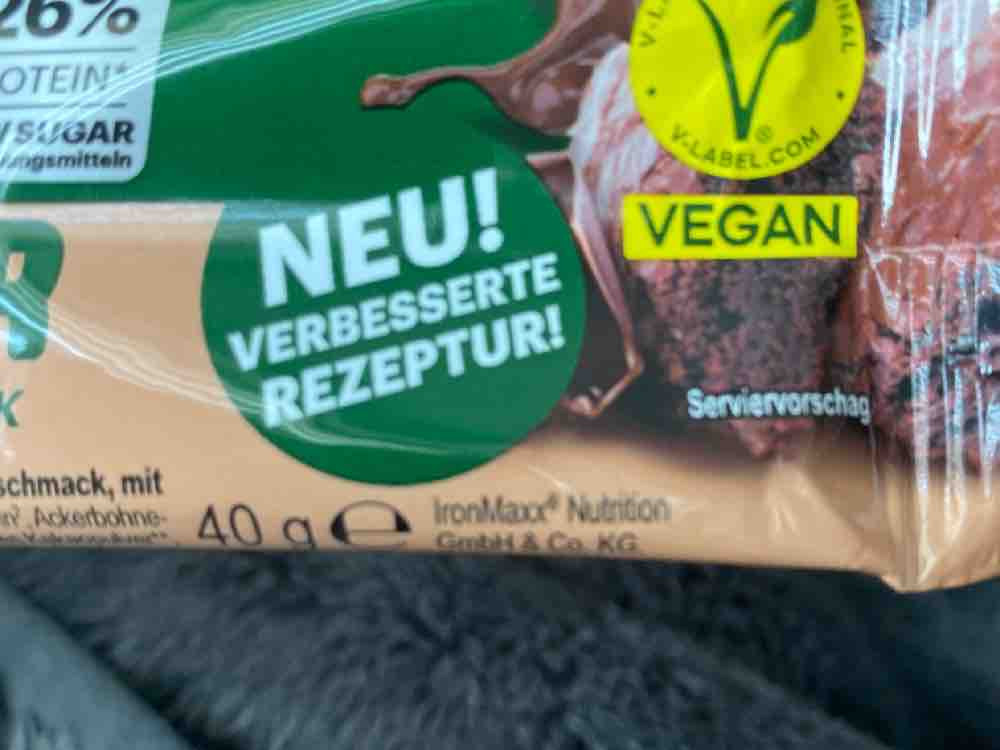 Vegan Protein Bar Chocolate-Brownie, Neu! Verbesserte Rezeptur b | Hochgeladen von: user48