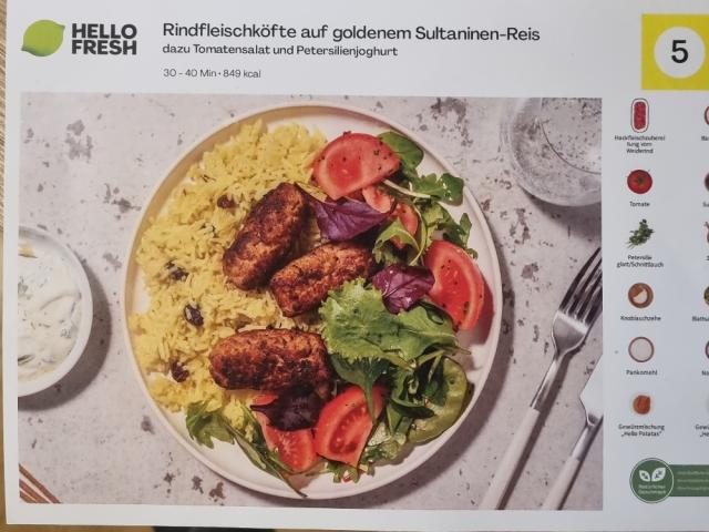Hello Fresh Rindfleischköfte auf goldenem Sultaninenreis von pup | Hochgeladen von: pupsiknilch34 Hello Fresh Rindfleischköfte auf goldenem Sultaninenreis von pup | Hochgeladen von: pupsiknilch34