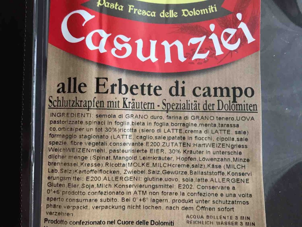 Casunziei alle Erbette di campo, Pasta Fresca von Nily | Hochgeladen von: Nily