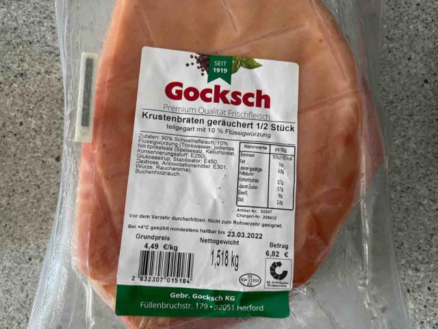 Krustenbraten, geräuchert, 10% Flüssigwürzung von TobiasGM | Hochgeladen von: TobiasGM